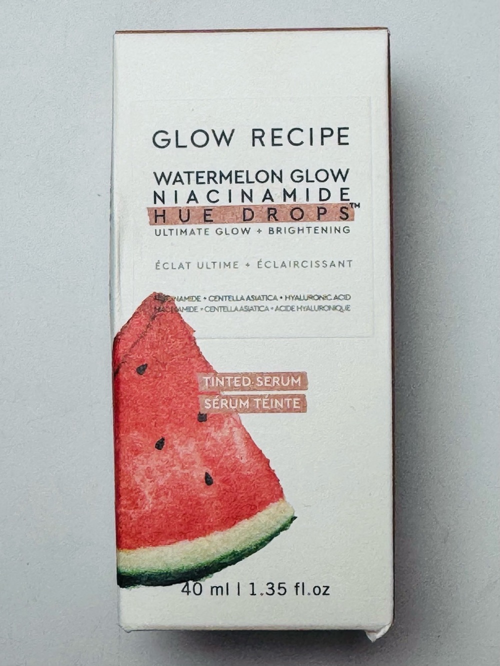 Glow Recipe Watermelon Glow Niacinamide Hue Drops Sun Glow 40mL 1.35oz Serum